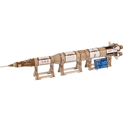 Foto - UGEARS 3D puzzle - NASA Saturn V, 500 dílků