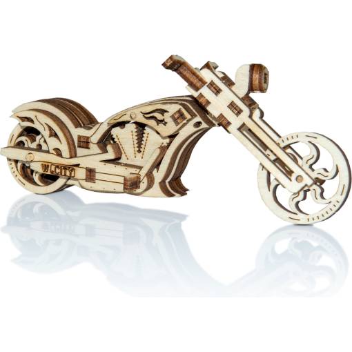 Foto - WOODEN CITY 3D puzzle - Mini Widgets Chopper, 22 dílků