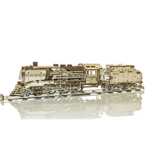 Foto - WOODEN CITY 3D puzzle - Express s tendrem a kolejemi, 580 dílů