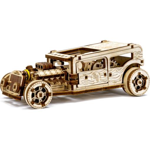 Foto - WOODEN CITY 3D puzzle - Automobil Hot Rod, 141 dílů