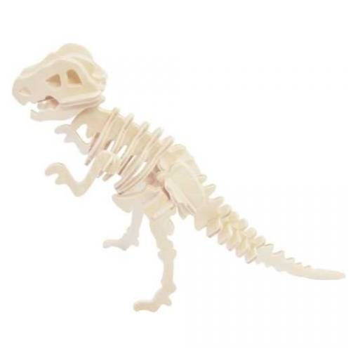 Foto - WOODEN TOY WCK 3D puzzle - Tyrannosaurus, malý