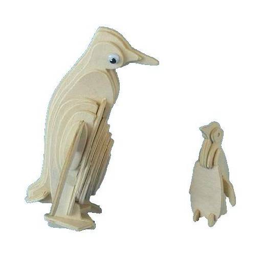Foto - WOODEN TOY WCK 3D puzzle - Tučňáci