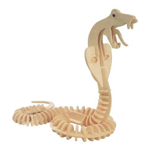 Foto - WOODEN TOY WCK 3D puzzle - Had, kobra