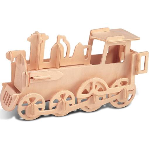 Foto - WOODEN TOY WCK 3D puzzle - Lokomotiva, 30 dílků