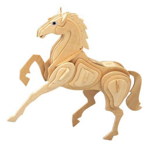 Foto - WOODEN TOY WCK 3D puzzle - Kůň