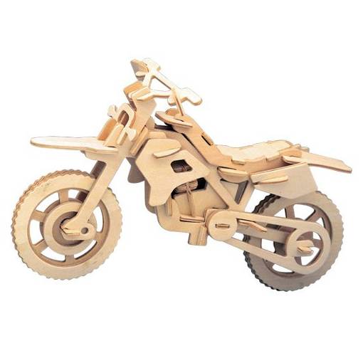 Foto - WOODEN TOY WCK 3D puzzle - Terénní motorka