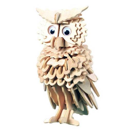 Foto - WOODEN TOY WCK 3D puzzle - Sova, 148 dílků