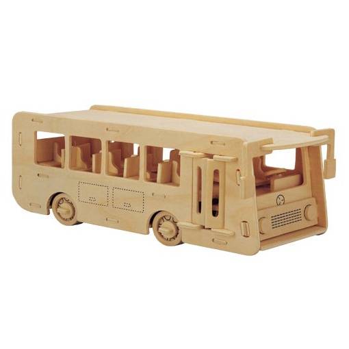Foto - WOODEN TOY WCK 3D puzzle - Autobus