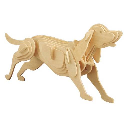 Foto - WOODEN TOY WCK 3D puzzle - Lovecký pes