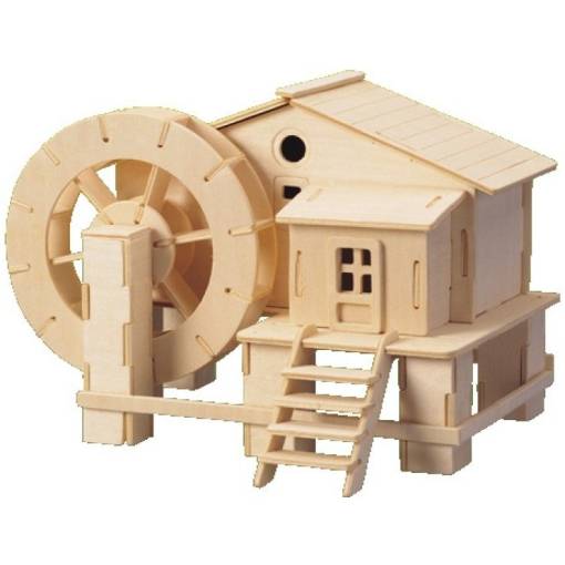 Foto - WOODEN TOY WCK 3D puzzle - Vodní mlýn
