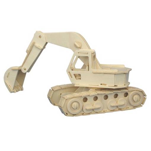 Foto - WOODEN TOY WCK 3D puzzle - Bagr