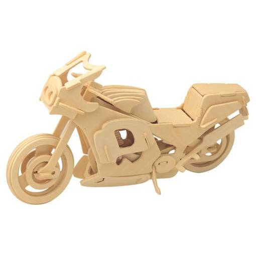 Foto - WOODEN TOY WCK 3D puzzle - Závodní motorka