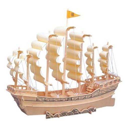 Foto - WOODEN TOY WCK 3D puzzle - Plachetnice Dynastie Ming