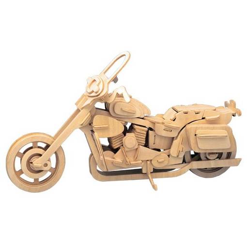 Foto - WOODEN TOY WCK 3D puzzle - Motorka Harley Davidson II.