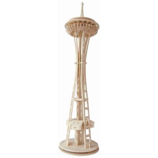 Foto - WOODEN TOY WCK 3D puzzle - Space Needle v Seattlu