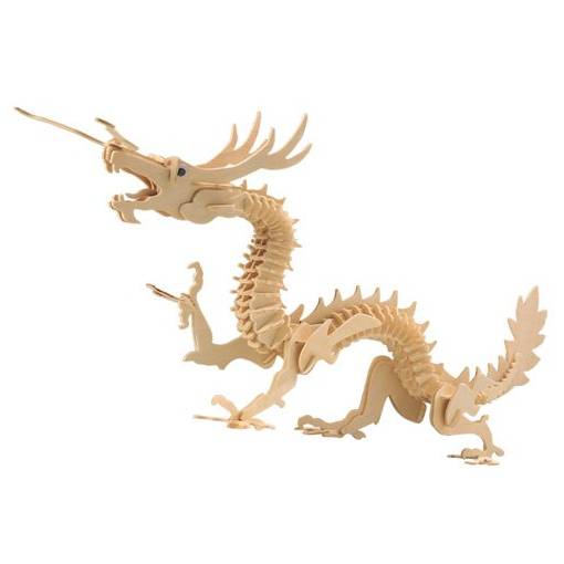 Foto - WOODEN TOY WCK 3D puzzle - Drak