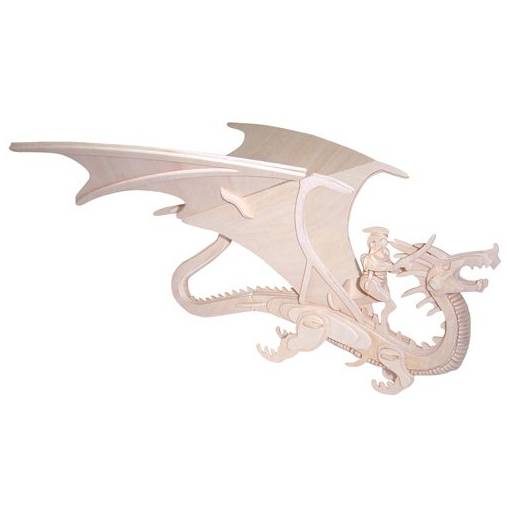 Foto - WOODEN TOY WCK 3D puzzle - Dračí bojovník