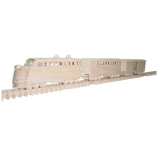 Foto - WOODEN TOY WCK 3D puzzle - Vlak
