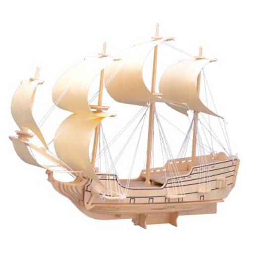 Foto - WOODEN TOY WCK 3D puzzle Válečná loď - Plachetnice Orel 3D