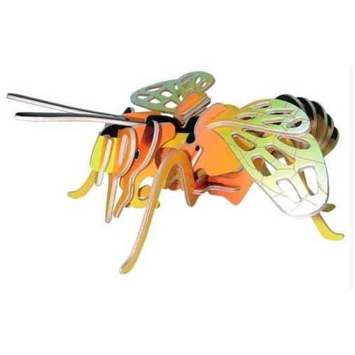 Foto - WOODEN TOY WCK 3D puzzle - Včela barevná, malá