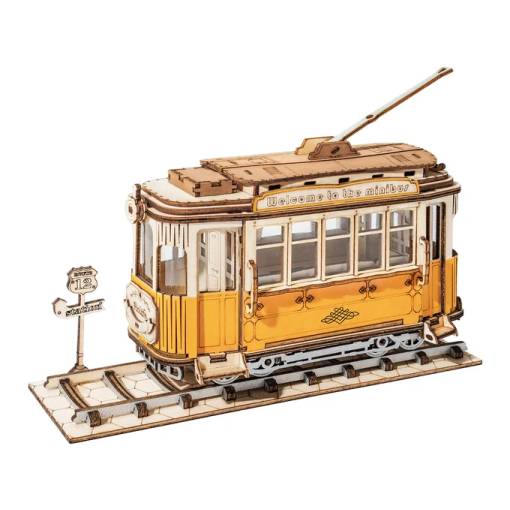 Foto - ROBOTIME Rolife 3D dřevěné puzzle - Tramvaj, 145 dílků