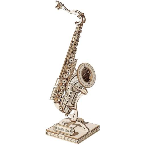 Foto - ROBOTIME Rolife 3D dřevěné puzzle - Saxofon, 136 dílků