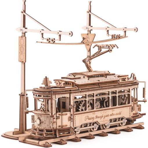 Foto - ROBOTIME Rokr 3D dřevěné puzzle - Tramvaj, 374 dílků