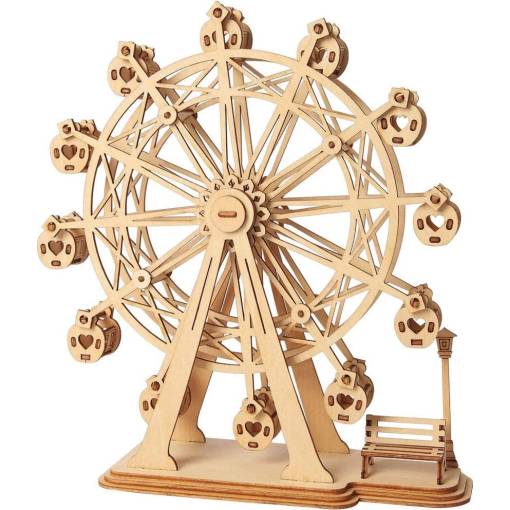 Foto - ROBOTIME Rolife 3D dřevěné puzzle - Ruské kolo, 120 dílků