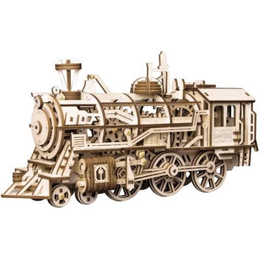 Foto - ROBOTIME Rokr 3D dřevěné puzzle - Lokomotiva, 350 dílků