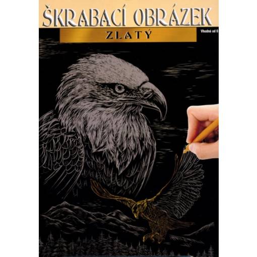 Foto - ARTLOVER Škrabací obrázek - Orel, zlatý