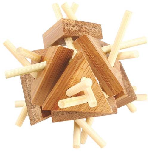 Foto - MI-TOYS Bambusový hlavolam - Triangulated
