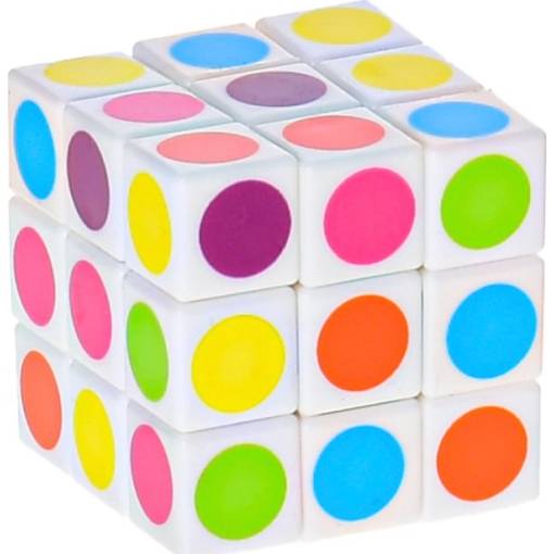 Foto - BRAIN GAMES Rubikova kostka s tečkami mini - 3 x 3 x 3