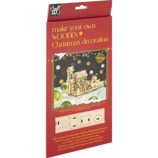 Foto - CRAFT ID Dřevěné 3D puzzle - Santa