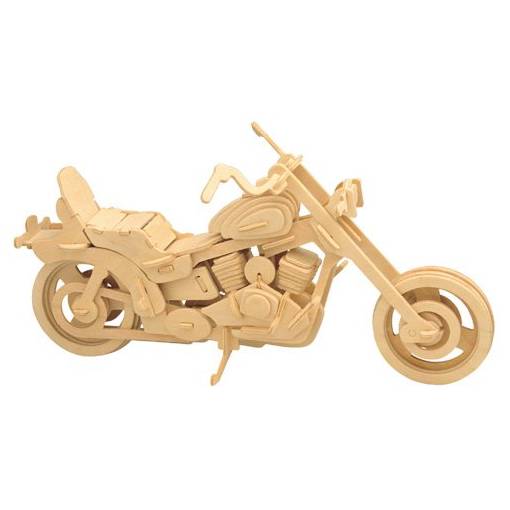 Foto - WOODEN TOY WCK 3D puzzle - Motorka Harley Davidson