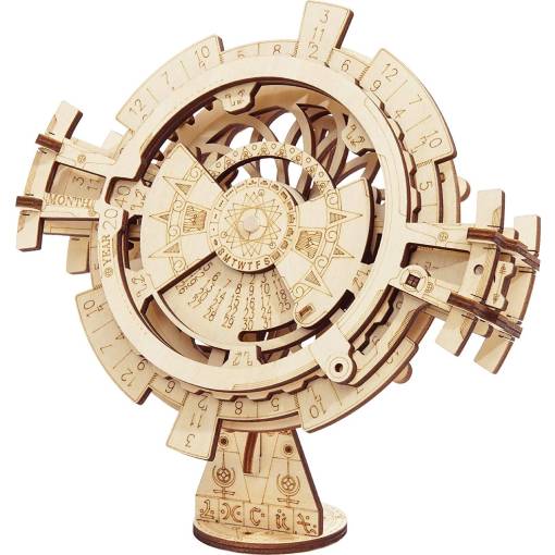 Foto - ROBOTIME Rokr 3D dřevěné puzzle - Věčný kalendář, 52 dílků