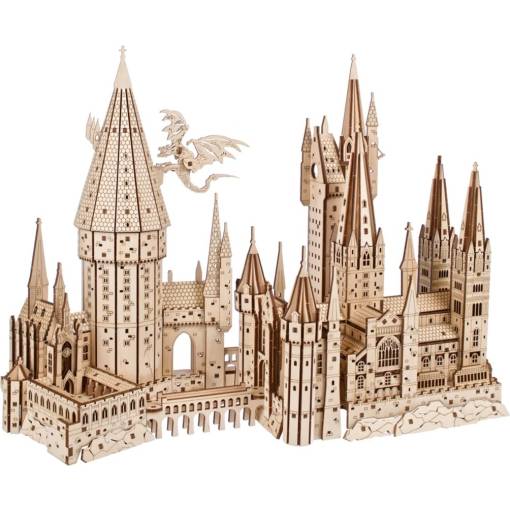 Foto - UGEARS 3D puzzle - Harry Potter Bradavice, 340 dílků