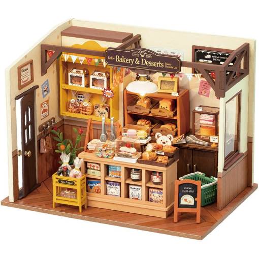 Foto - ROBOTIME Rolife 3D puzzle - DIY House Bekyino pekařství s LED osvětlením